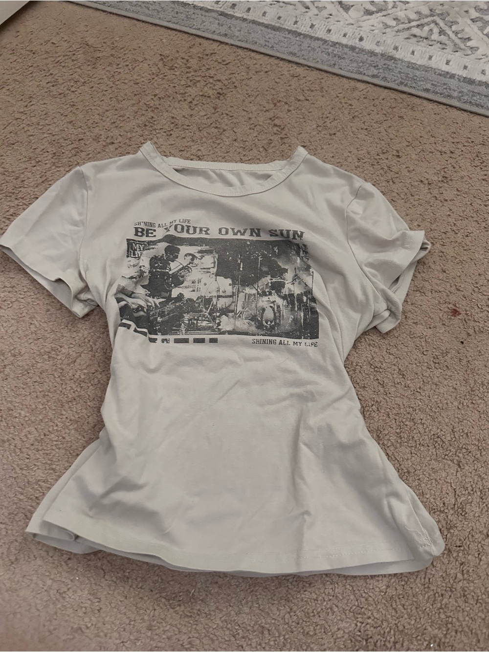 Be Your Own Sun Graphic Tee - White